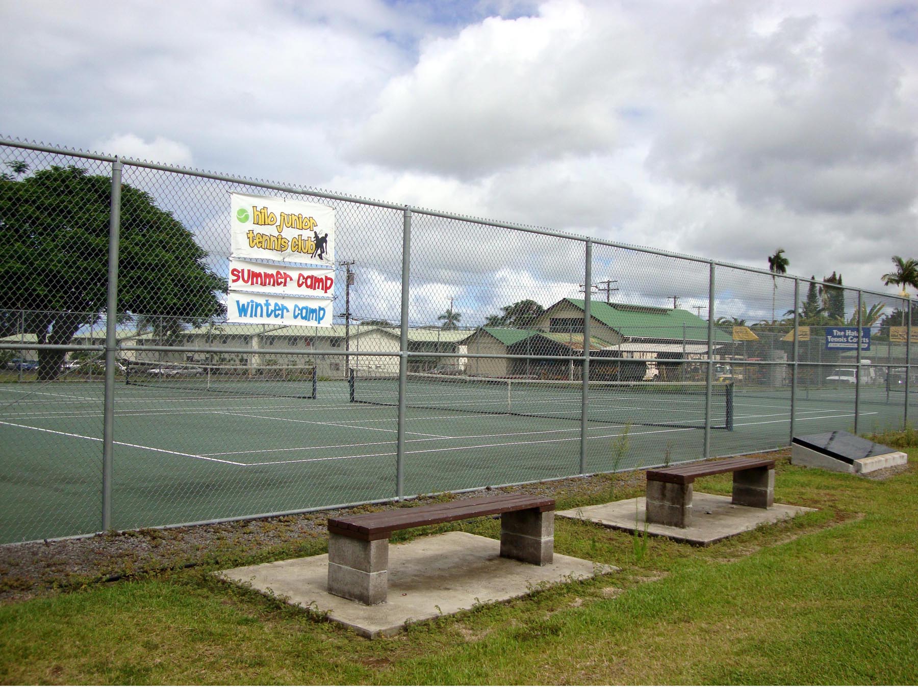 Chain Link Tennis Court